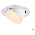 Numinos® gimble xl, encastré de plafond intérieur, 20°, blanc, led, 37,4w, 3000k