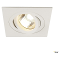 Spot encastré NEW TRIA I GU10 CARRE BLANC MAT - SLV by Declic