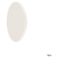 SLV by Declic PLASTRA, applique plafonnier, rond, 30cm, plâtre blanc, LED 7,4W 3000K