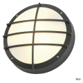 Applique murale BULAN GRILLE  RONDE ANTHRACITE E27 2X40W MAX - SLV by Declic