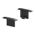 SLV by Declic GRAZIA 10, embouts pour profil encastré, 2 pcs., noir