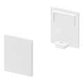 SLV by Declic GRAZIA 10, embouts hauts pour profil plat, 2 pcs., blanc