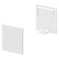 SLV by Declic GRAZIA 10, embouts hauts pour profil plat, 2 pcs., blanc