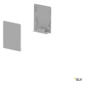 SLV by Declic GRAZIA 20, embouts hauts pour profil standard strié, 2 pcs., alu anodisé