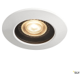 Varu, encastré de plafond intérieur/extérieur, blanc, gu10/led gu10 51mm, 5w max, ip20/ip65, rt 2012