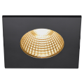 Patta-i, encastré de plafond intérieur/extérieur, carré, noir, led, 7,3w, 1800-3000k, ip20/ip65, dim to warm, variable triac