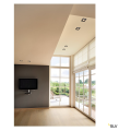 Patta-i, encastré de plafond intérieur/extérieur, carré, noir, led, 7,3w, 1800-3000k, ip20/ip65, dim to warm, variable triac
