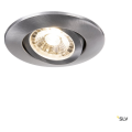 Easy-install slim led, encastré de plafond intérieur, rond, alu brossé, led, 6,2w, 4000k, rt 2012