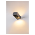 Eskina frame, applique extérieure, double, anthracite, led, 27w, 3000/4000k, interrupteur cct, ip65