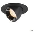 Numinos® gimble s, encastré de plafond intérieur, 20°, noir/chrome, led, 8,6w, 2700k