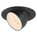 Numinos® gimble s, encastré de plafond intérieur, 40°, noir/blanc, led, 8,6w, 2700k