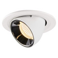 Numinos® gimble s, encastré de plafond intérieur, 20°, blanc/chrome, led, 8,6w, 3000k