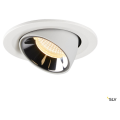 Numinos® gimble s, encastré de plafond intérieur, 20°, blanc/chrome, led, 8,6w, 3000k