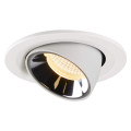 Numinos® gimble s, encastré de plafond intérieur, 20°, blanc/chrome, led, 8,6w, 3000k