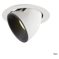 Numinos® gimble xl, encastré de plafond intérieur, 40°, blanc/noir, led, 37,4w, 4000k