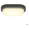 Terang 2. applique et plafonnier. ovale. anthracite. 11w led. 3000k