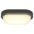 Terang 2. applique et plafonnier. ovale. anthracite. 11w led. 3000k