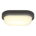 Terang 2. applique et plafonnier. ovale. anthracite. 11w led. 3000k