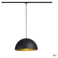 FORCHINI M suspension, 40cm, rond, noir/or, E27, adaptateur 1 allumage noir