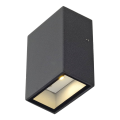 QUAD 1, APPLIQUE CARREE, ANTHRACITE, LED BLANC CHAUD 1x3W