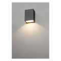 QUAD 1, APPLIQUE CARREE, ANTHRACITE, LED BLANC CHAUD 1x3W