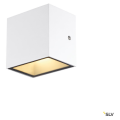 Sitra cube, applique extérieure, blanc, led, 10w, 3000k, ip44