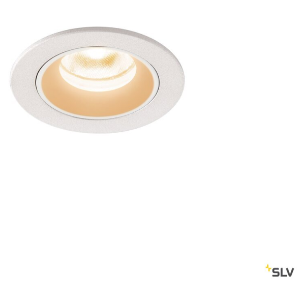 Numinos® xs, encastré de plafond intérieur, 20°, blanc, led, 7w, 2700k, ip20/ip44