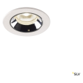 Numinos® xs, encastré de plafond intérieur, 40°, blanc/chrome, led, 7w, 4000k, ip20/ip44