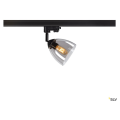 Para cone gl, spot pour rail 3 allumages intérieur, noir/transparent, gu10, 25w max