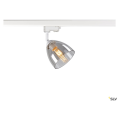 Para cone gl, spot pour rail 3 allumages intérieur, blanc/transparent, gu10, 25w max