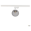 Para cone gl, spot pour rail 3 allumages intérieur, blanc/transparent, gu10, 25w max