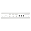 KIT rail 1 allumage PURI, blanc, 2x1m, 3x PURI spot et sources LED