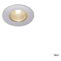 Patta-i, encastré de plafond intérieur/extérieur, rond, alu mat, led, 7,3w, 1800-3000k, ip20/ip65, dim to warm, variable triac