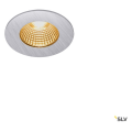 Patta-i, encastré de plafond intérieur/extérieur, rond, alu mat, led, 7,3w, 1800-3000k, ip20/ip65, dim to warm, variable triac