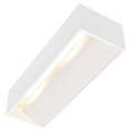 Logs in, applique intérieure, rectangulaire, blanc, led, 17w, 3000k, variable triac