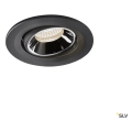 Numinos® move s, encastré de plafond intérieur, orientable, 40°, noir/chrome, led, 8,6w, 4000k