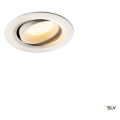 Numinos® move xs, encastré de plafond intérieur, orientable, 20°, blanc, led, 7w, 3000k