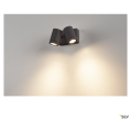 SLV by Declic HELIA, applique, double, anthracite, 2x8W LED, 3000K