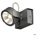 SLV by Declic KALU LED 1 applique/plafonnier, noir, LED 17W, 3000K, 60°