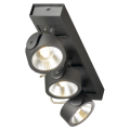 SLV by Declic KALU LED 3 applique/plafonnier, noir, LED 47W, 3000K, 60°