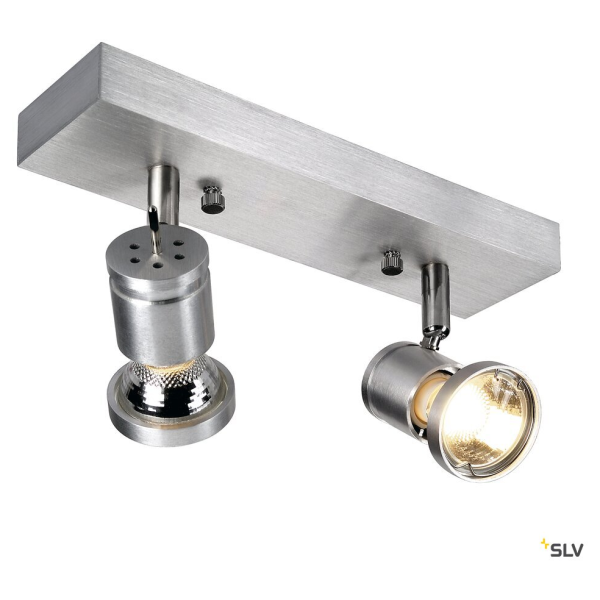 Souvereen ii qpar51, applique et plafonnier, alu brossé, gu10, max 75 - SLV - 1000266