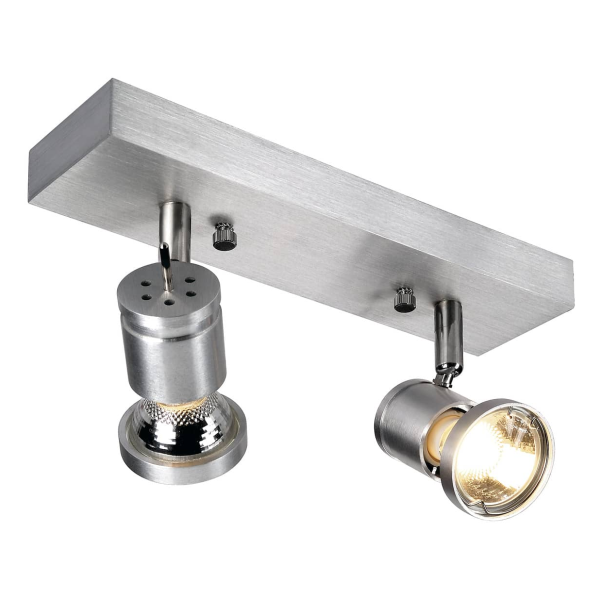 Souvereen ii qpar51, applique et plafonnier, alu brossé, gu10, max 75 - SLV - 1000266