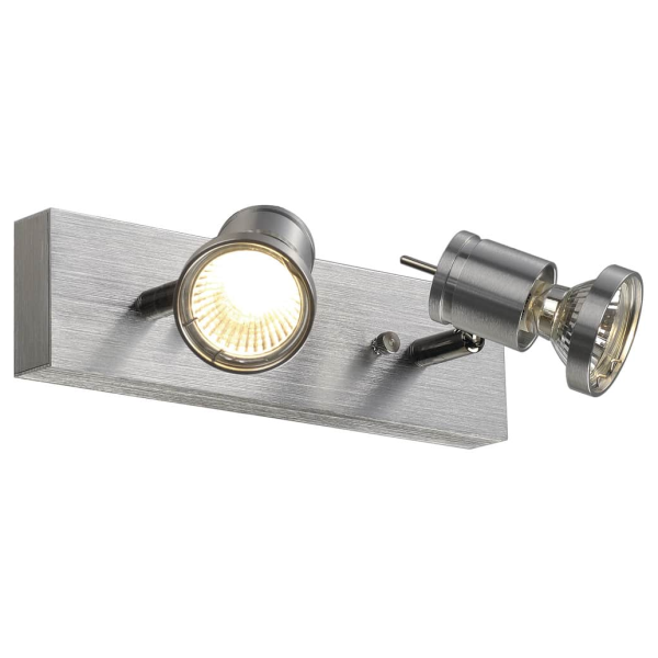 Souvereen ii qpar51, applique et plafonnier, alu brossé, gu10, max 75 - SLV - 1000266