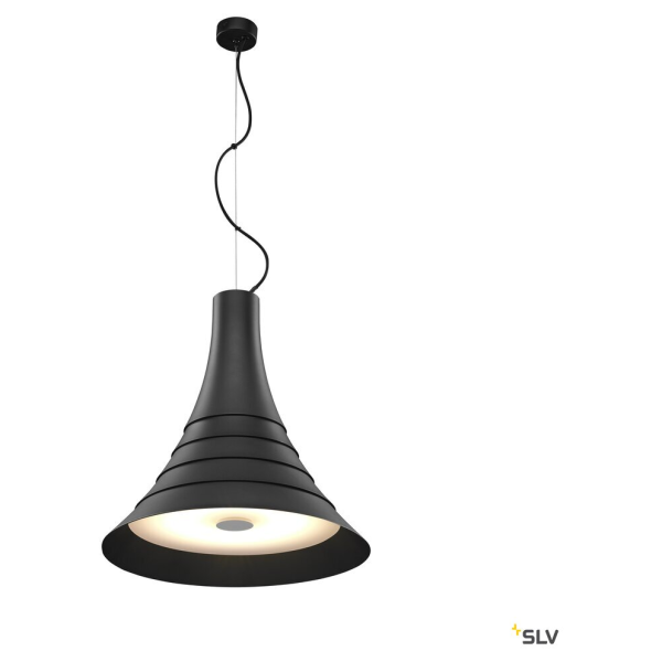 Bato 45, suspension intérieure, noir, led, 30w, 2700k, variable triac - SLV - 1000435