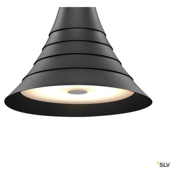 Bato 45, suspension intérieure, noir, led, 30w, 2700k, variable triac - SLV - 1000435