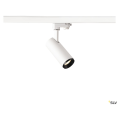 Numinos, spot pour rail 3 allumages, intérieur, 60°, blanc/noir, led, 10,42w, 3000k, variable triac