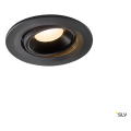 Numinos® move s, encastré de plafond intérieur, orientable, 55°, noir, led, 8,6w, 3000k