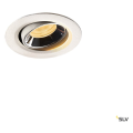 Numinos® move xs, encastré de plafond intérieur, orientable, 40°, blanc/chrome, led, 7w, 2700k