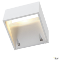 LOGS WALL, APPLIQUE CARREE BLANCHE, 6W LED BLANC CHAUD