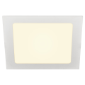 Plafonnier intérieur carré, blanc mat, LED, 9,7W, 3000K SENSER 18